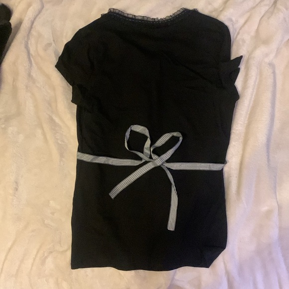 Hand Sewn Black Coquette Top - No Boundaries - Small - Picture 2 of 3